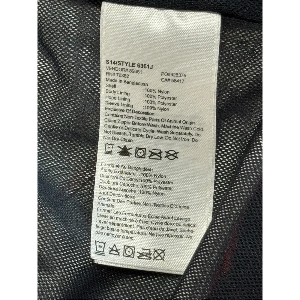 Timberland Men’s Red Waterproof Hooded Performance Rain Jacket Size Small